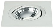 Incasso led orione bianco in alluminio 7w 650lm 4000k 9x9x5,7cm inc...