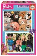 Set di 2 Puzzle Barbie 100 Pezzi