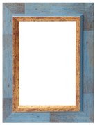 Cornice Firenze blu opaco per foto da 70x100 cm