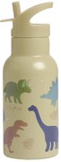 A Little Lovely Company - borraccia in acciaio inox, 350 ml - dinosauri