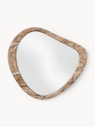 Specchio da parete con cornice in marmo Meringue