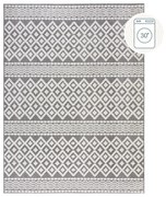 Tappeto in ciniglia lavabile grigio 80x160 cm Jhansi - Flair Rugs