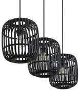 Lindby - Canyana 3 Lampada a Sospensione Black Lindby