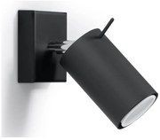 Faretto nero 8x10 cm Etna – Sollux