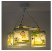 Dalber D-76114 - Lampadario per bambini MY LITTLE JUNGLE 3xE27/15W/230V
