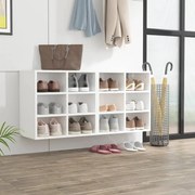 Scarpiere 2 pz bianche 52,5x30x50 cm