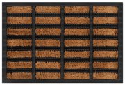 Zerbino Rettangolare 40x60 Cm İn Gomma E Fibra Di Cocco /