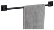 WENKO 71445800 - Barra porta asciugamani VACUUM-LOC QUADRO ED 60,5x6 cm nera