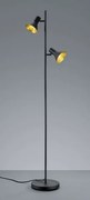 Lampade da terra nina metallo r40162002 nero e oro