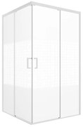 Lato per box doccia angolare dritto H 200 x L 70 cm, sp 6 mm bianco smerigliato
