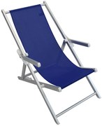 sdraio mare prendisole pieghevole in alluminio e textilene cm 98 x 67,5 x 106 h
