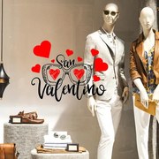 Occhiali San Valentino | Vetrofania