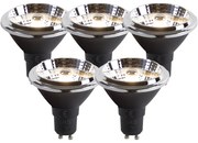 Set 5 lampadine LED GU10 2000K-3000K dim kelvin