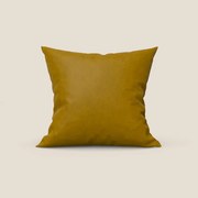 Rotterdam cuscino disponibile in diversi colori realizzato in microfibra effetto velluto raso impermeabile T09 giallo