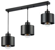 Lampadario a sospensione con filo 3xE27/35W/230V nero
