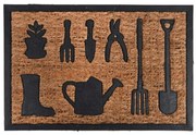 Tappeto in cocco con disegno di attrezzi da giardino Esschert Design Gardener, 40,3 x 60,8 cm - Esschert Design