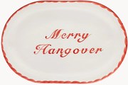 Piatto da portata dipinto a mano Merry Hangover