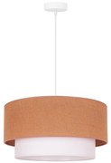 Duolla - Lampadario a sospensione con filo BOHO 1xE27/40W/230V diametro 45 cm beige/bianco