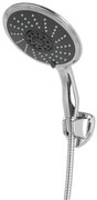 Set doccia cromato multigetto 3 funzioni con supporto incluso