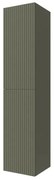 Colonna bagno sospesa 160cm in verde opaco a 2 ante Nara