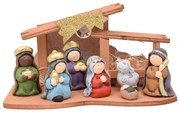 Presepe natività Stella cometa illuminata con luce Led 26x12x15 cm Bianco caldo Viscio