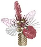 Decorazione da Parete DKD Home Decor Metallo Fiori (66 x 13 x 74 cm)