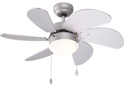 Ventilatore da soffitto Tenerife grigio, D. 76 cm INSPIRE