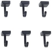 WENKO 71149800 - Ganci JET 2,2x3,9 cm nero/argento