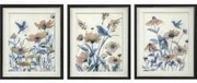 Quadro DKD Home Decor 50 x 2 x 60 cm Fiori Shabby Chic (3 Pezzi)