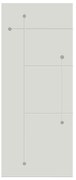 Pannello per porta d'ingresso P326 pellicolato pvc bianco L 92  x H 210.5 cm, Sp 12 mm apertura destra