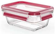Tefal - Contenitore per alimenti 0,45 l MSEAL GLASS rosso/vetro