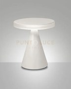 Neutra da tavolo bianca h.27cm a led 3000k - 12w - 1260 lm dimmerabile