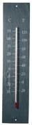 Termometro da parete in ardesia liscia, 45 x 10 cm - Esschert Design