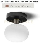 Mose lampada da parete o soffitto struttura nera particolari rame a...