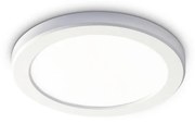 Plafoniera Moderna Aura Materie Plastiche Bianco Led 20W 3000K D22Cm