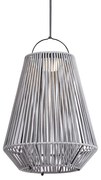 Lampada da tavolo bohémien grigia con LED dimmerabile a 3 livelli IP54 ricaricabile a energia solare - Duca