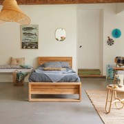 Tikamoon - Letto per bambini in legno di teak 90x190 cm Minimalys