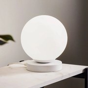 ALDEX Lampada da tavolo Ball, telaio bianco