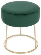 Pouf CLARISSA in velluto verde