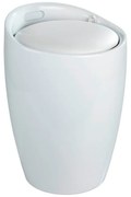 Cesto per la biancheria bianco e sgabello in uno , 20 l Candy - Wenko