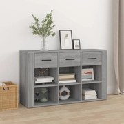 Credenza grigio sonoma 100x30x59,5 cm in legno multistrato