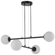 Lampadario a sospensione con filo BALANS 4xG9/12W/230V nero