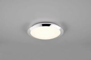 Plafoniera umberto led  ip44 d.29cm bordo cromo 680310106