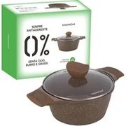 Casseruola 20 cm antiaderente 0 grassi con coperchio