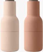 Set macina sale e pepe con coperchio in legno di noce Bottle Grinder 2 pz