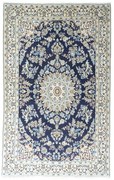 Nain Tappeto persiano 200 x 130 Blu (Iran) Annodato A Mano