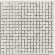 Pavimento Rivestimento 30x30 bianco mosaico effetto cemento 9,5 mm in gres fine porcellanato Ragno Concept 00R2AT04