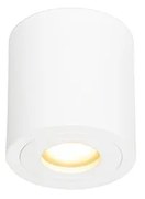 Faretto da bagno rotondo moderno bianco - Capa