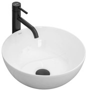 Lavabo da appoggio in ceramica Stella White