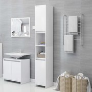 Mobile da bagno bianco 30x30x183,5 cm in legno multistrato